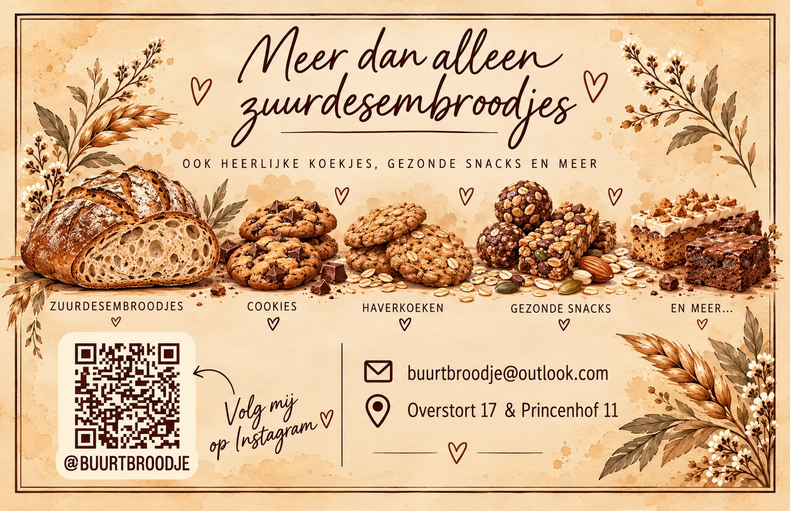 Flyer van Tamara's Buurtbroodje